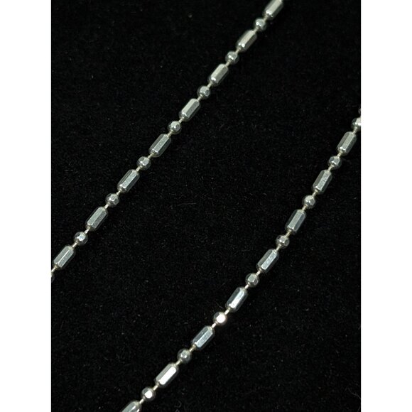 Milor Sterling Silver 925 1mm Ball Bar Chain Bracelet 7.25 inch 2.27g - Picture 1 of 6